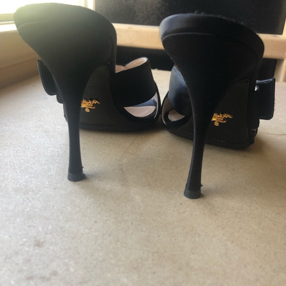 PRADA satin jeweled mules (NWOT) - Picture 4 of 7